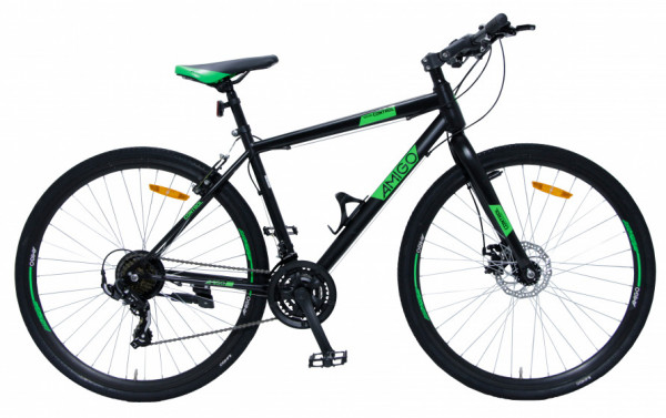 Control 28 Zoll 47 cm Unisex 21G Felgenbremse Schwarz/Grün