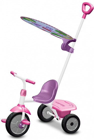driewieler Glee Plus Mädchen Weiß/Rosa