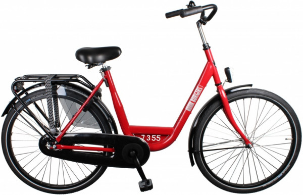 stadsfiets 26 Zoll 48 cm Damen 3G Rücktrittbremse Rot