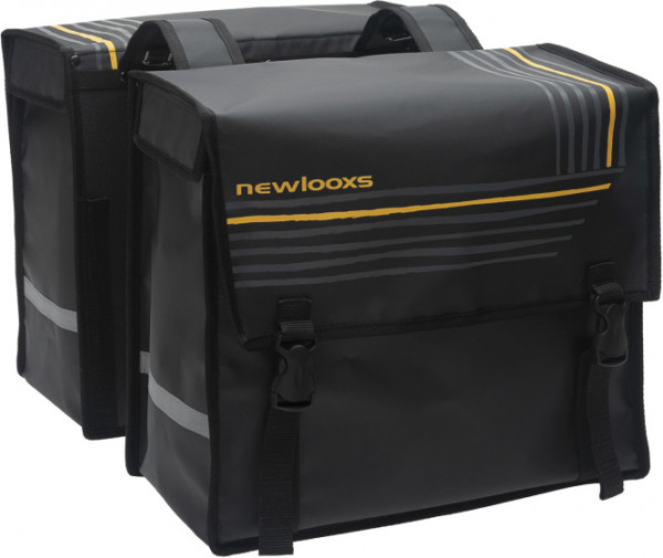 doppel-Fahrradtasche Bisonyl Basic 46 Liter schwarz - 040L.540